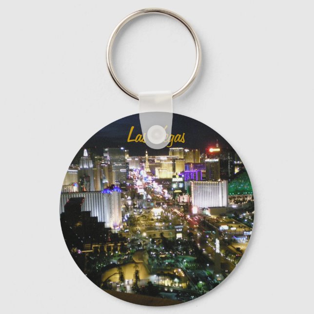 Las Vegas Strip Photo Keychain (Front)