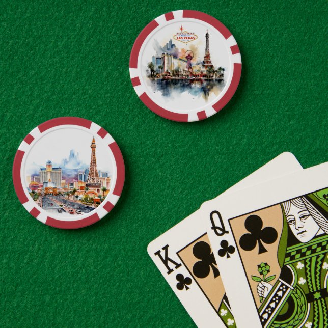 Las Vegas Strip Poker Chips (Poker Table (Double))