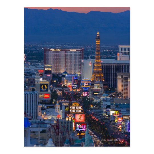 Las Vegas Strip Postcard Zazzle.ca