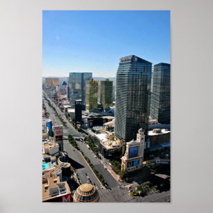Las Vegas Strip Skyline Cityscape America USA Poster