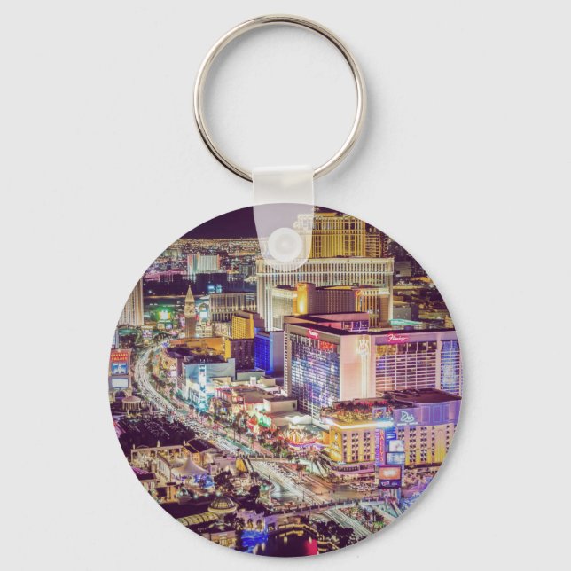 Las Vegas strip stylized Keychain (Front)