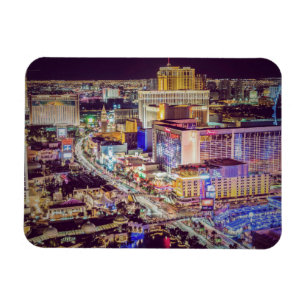 Las Vegas strip stylized Magnet