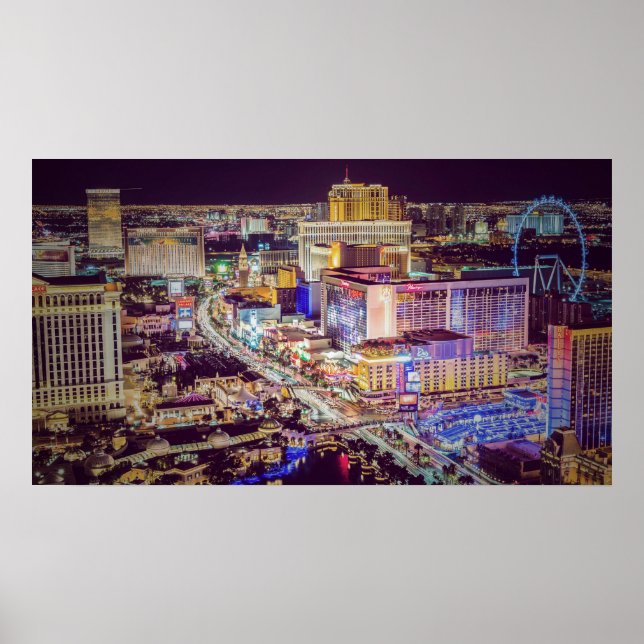 Las Vegas strip stylized Poster (Front)