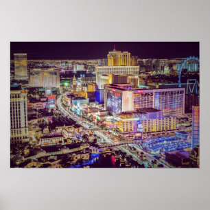 Las Vegas strip stylized Poster