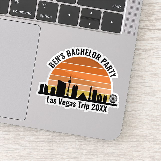 Las Vegas Strip Sunset Custom Vacation Laptop (Detail)
