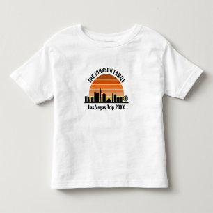 Las Vegas Strip Sunset Custom Vacation Toddler T-shirt