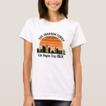 Las Vegas Strip Sunset Custom Vacation Women's T-Shirt<br><div class="desc">Cool custom Las Vegas skyline at sunset women's t-shirts for your family vacation or bachelor party trip to the city of lights. Gamble from sunrise to sundown in this city and remember it with this keepsake souvenir.</div>