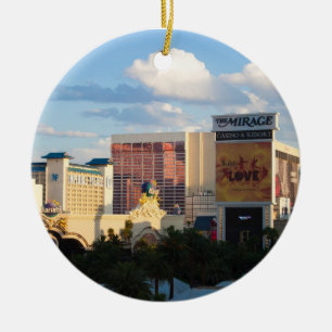 Las Vegas Strip Sunset Ornament