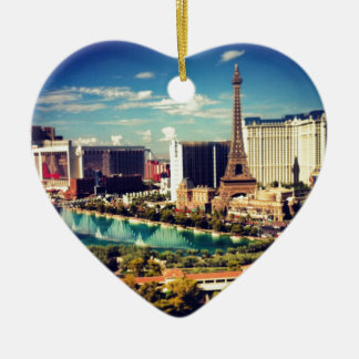 Las Vegas Strip View Ceramic Ornament
