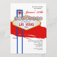 Las Vegas Style Birthday Invitation