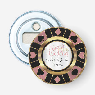 Las Vegas Styled Wedding Dusty Rose Gold Bottle Opener