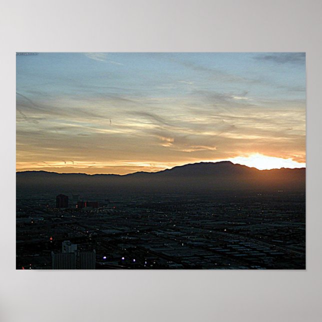 Las Vegas Sunset Poster (Front)