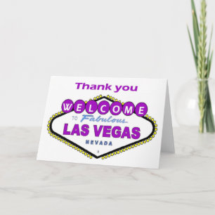 Las Vegas Thank you Card
