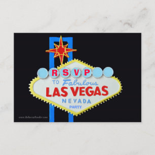 Las Vegas Theme Party RSVP enclosure