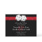 Las Vegas Theme Save the Date Red Faux Glitter