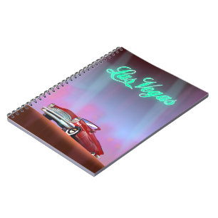 Las Vegas travel poster Notebook