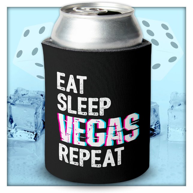 Las Vegas Trip Eat Sleep Vegas Repeat Las Vegas Can Cooler (Creator Uploaded)