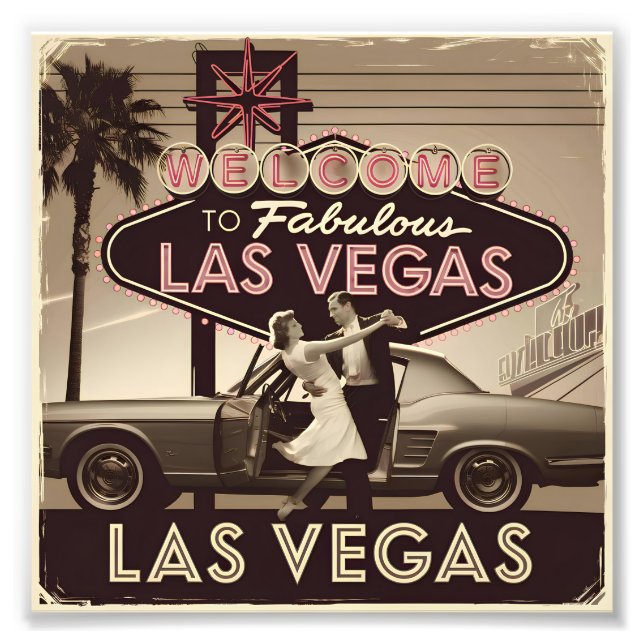Las Vegas USA vintage Photo Print (Front)
