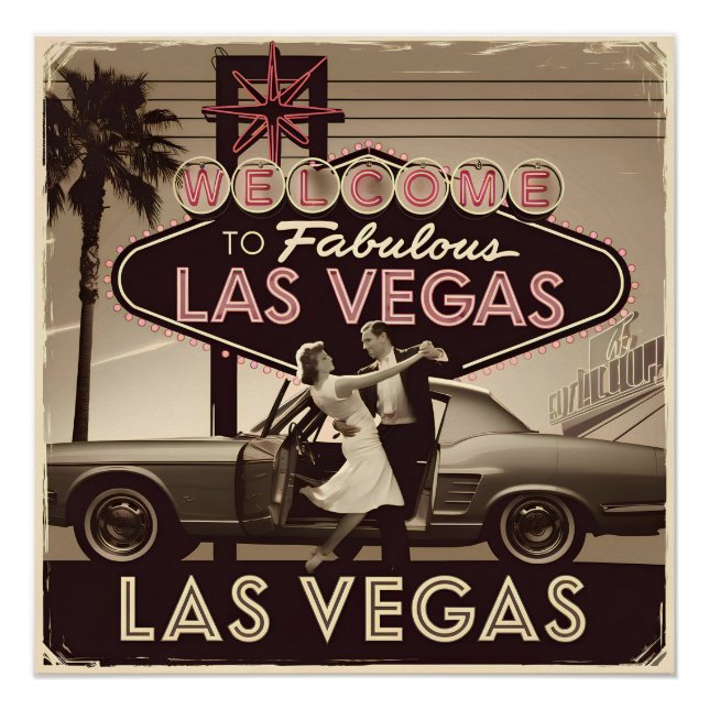 Las Vegas USA vintage Poster (Front)