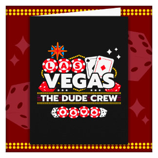 Las Vegas Vacation Dude Crew Boys Trip Las Vegas Card