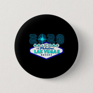 Las Vegas Vacation Sign 2 Inch Round Button