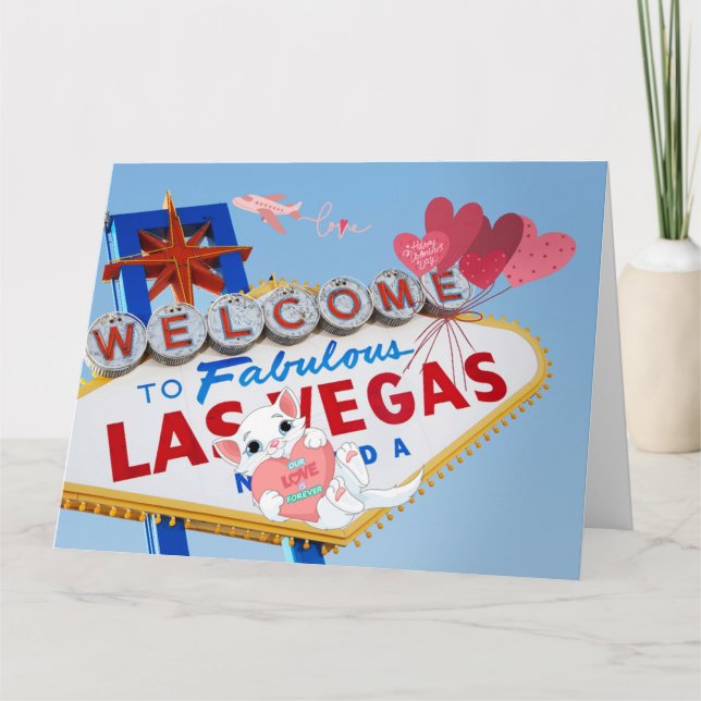 Las Vegas Valentine's Day large Card (Front)