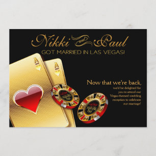 Las Vegas VIP Reception   black Invitation