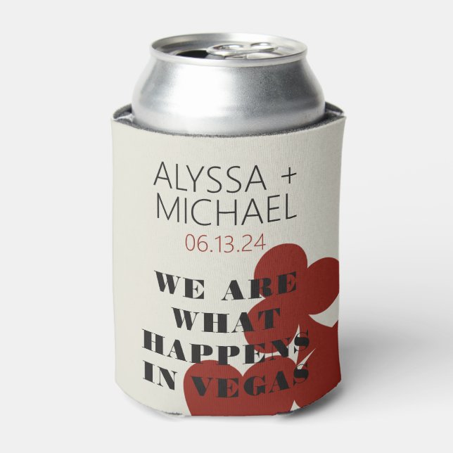 Las Vegas We Are What Happens Wedding Favour Can Cooler (Can Front)
