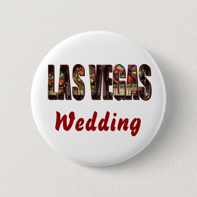 Las Vegas Wedding 2 Inch Round Button (Front)