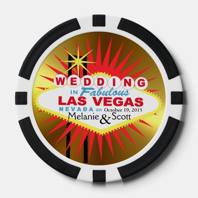 Las Vegas Wedding Casino Chip (Front)