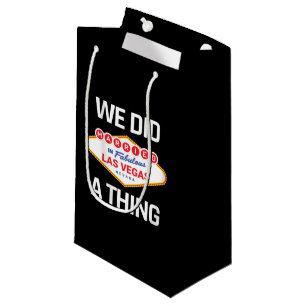 Las Vegas Wedding - Couple Married in Vegas Small Gift Bag