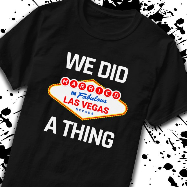 Las Vegas Wedding - Couple Married in Vegas T-Shirt (Creator Uploaded)