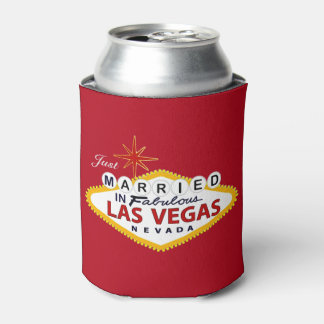 Las Vegas Wedding Favour Custom Can Cooler