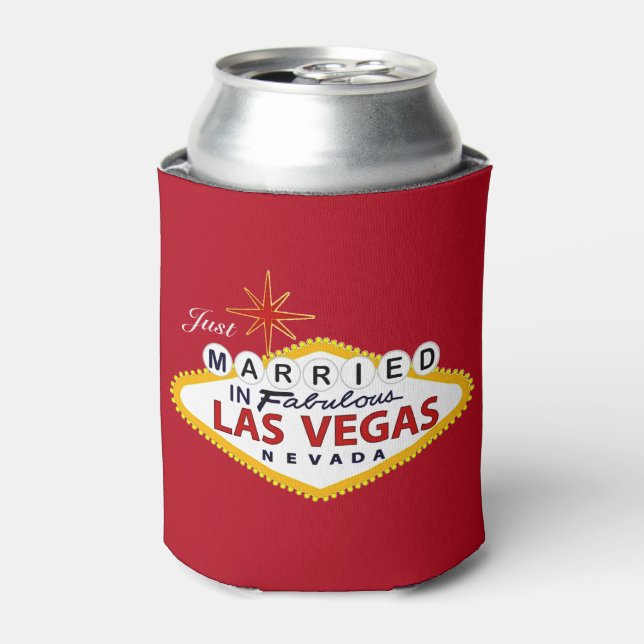 Las Vegas Wedding Favour Custom Can Cooler (Can Front)