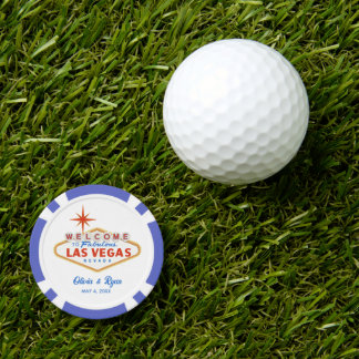 Las Vegas Wedding Favour Groomsmen Golf Gift Poker Chips