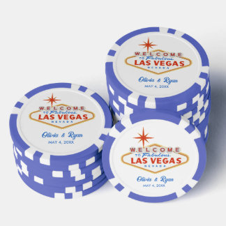 Las Vegas Wedding Favour Poker Chips