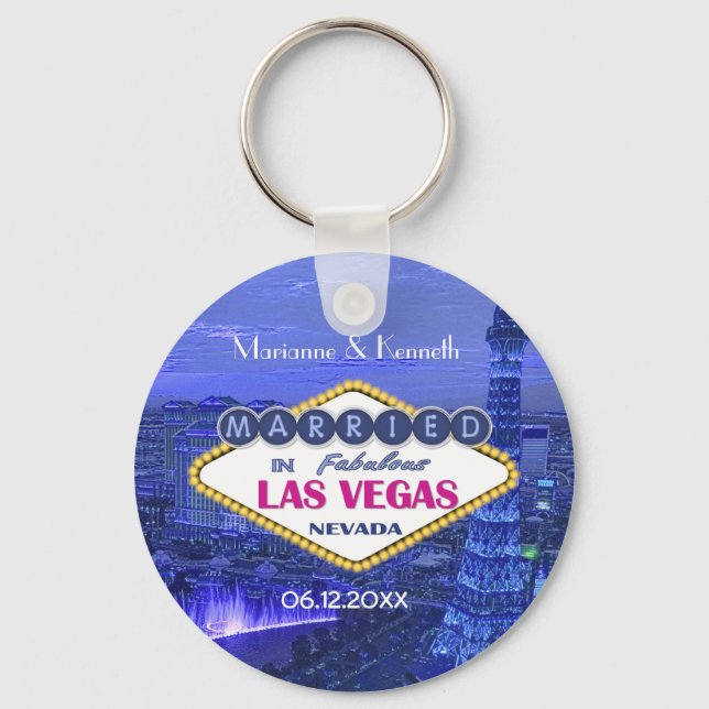 Las Vegas Wedding Keychain (Front)