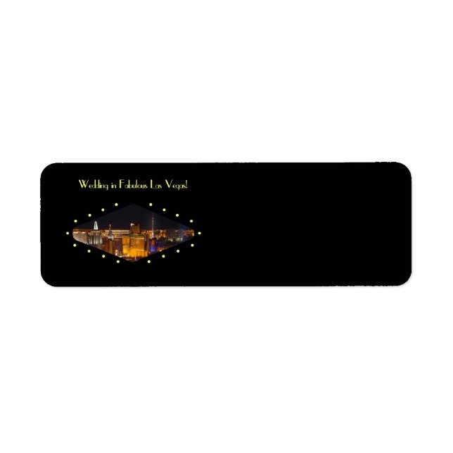 Las Vegas Wedding Label (Front)