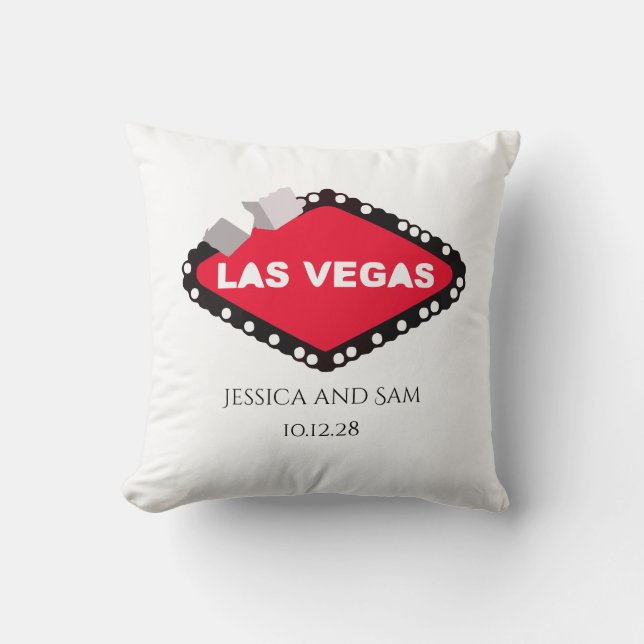 Las Vegas Wedding Pillow  (Front)