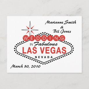 Las Vegas Wedding Postcard