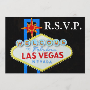 Las Vegas Wedding RSVP Guest Reply cards
