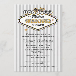 Las Vegas Wedding Shower Invitation