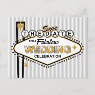 Las Vegas Wedding STD Postcard