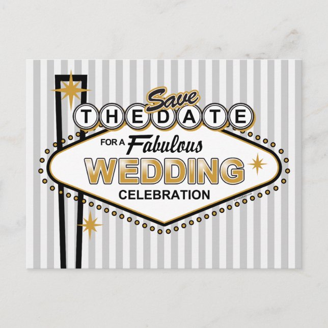 Las Vegas Wedding STD Postcard (Front)