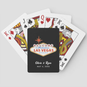 Las Vegas Wedding Welcome Bag Gift Favour Matchbox Playing Cards