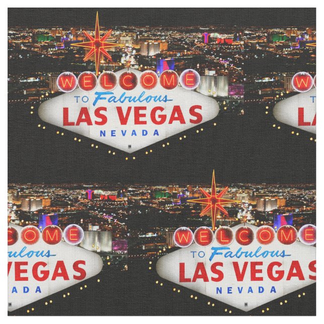 Las Vegas Welcome Fabric (Close Up)