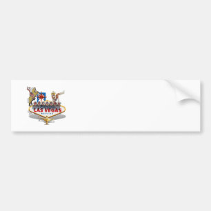 Las Vegas Welcome Sign Bumper Sticker