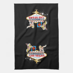 Las Vegas Welcome Sign Kitchen Towel