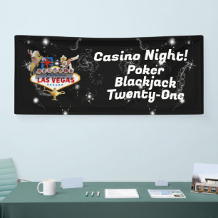 Las Vegas Welcome Sign On Starry Background