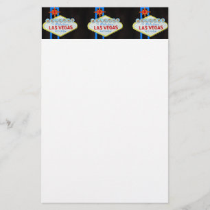 Las Vegas Welcome sign stationery
